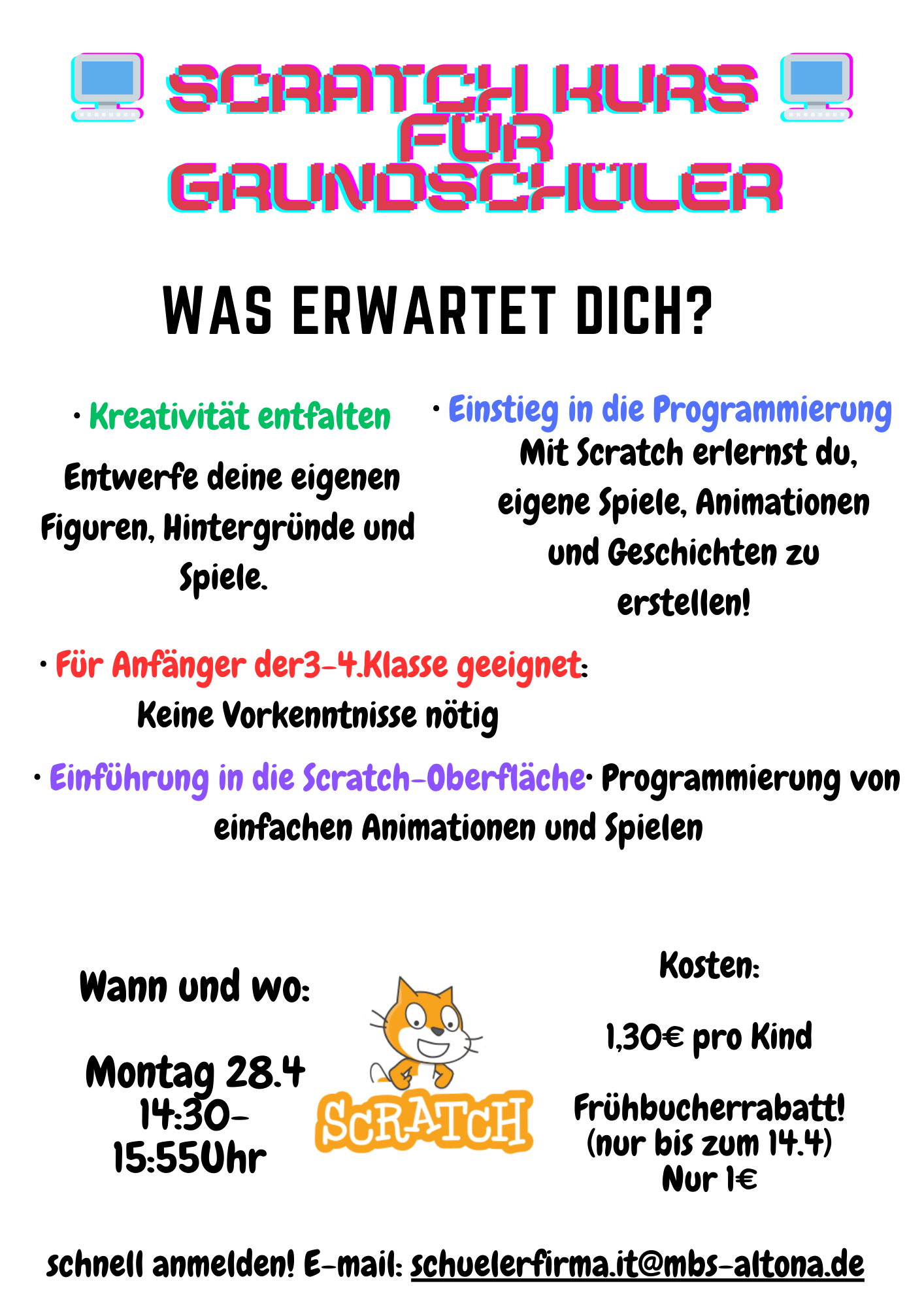 Scratch Kurs Flyer